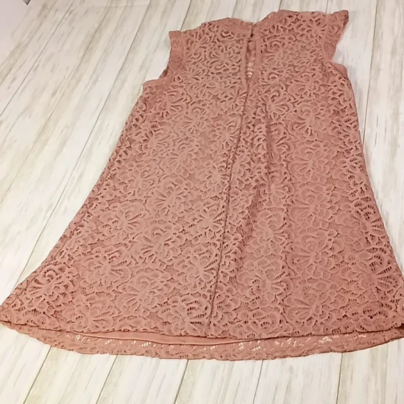 HeartSoul Lace Mini Dress Pink Size Medium - Picture 9 of 16